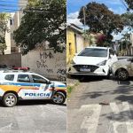 Perseguição policial com tiros termina em acidente e prisão em BH