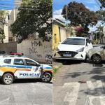 Perseguição policial com tiros termina em acidente e prisão em BH