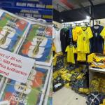 Polícia apreende camisas falsas da Seleção e 85 mil figurinhas em SP; 5 são presos