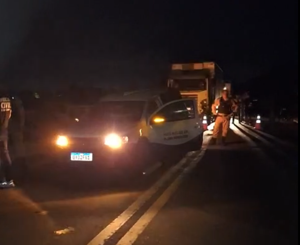 Acidente fatal na BR 458, na ponte metálica entre Santana do Paraíso e Caratinga