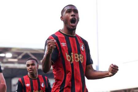 Ryan comemora gol em partida contra o Fulham pela Premier League