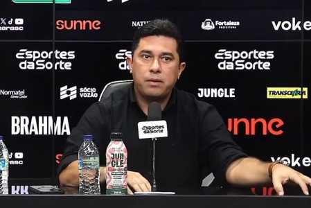 João Paulo Silva, presidente do Ceará, durante entrevista coletiva