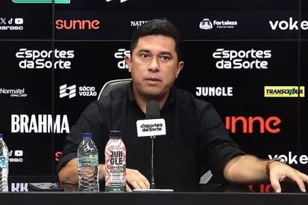 João Paulo Silva, presidente do Ceará, durante entrevista coletiva
