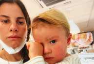 Shantal faz alerta após filho sofrer acidente doméstico e levar 6 pontos: ‘Eu não vi’