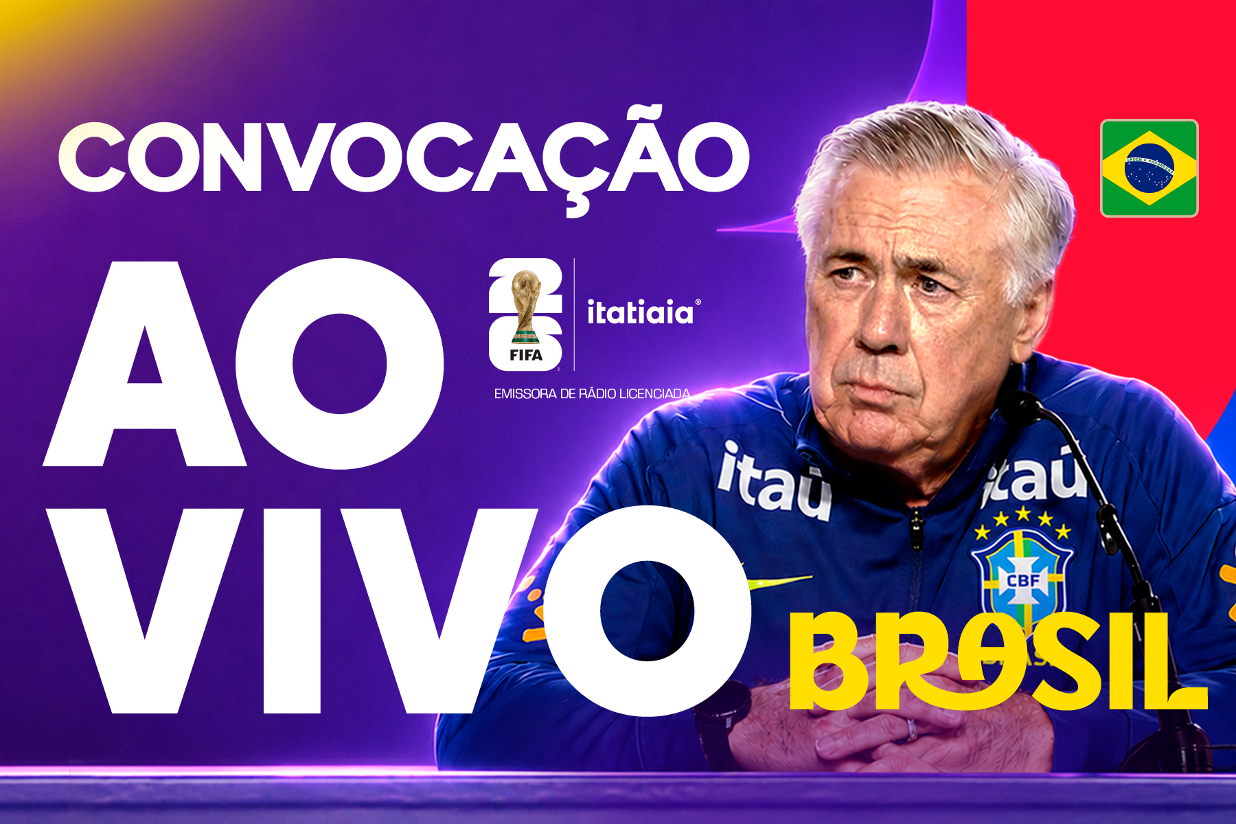 Ao vivo: assista à convocação da Seleção Brasileira para a Copa do Mundo