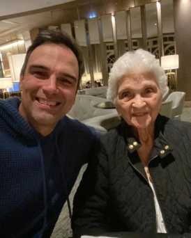 Tadeu Schmidt e a mãe, Dona Janira