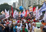 Dia do trabalhador: esquerda protesta pelo fim da escala 6x1, em São Paulo
