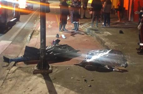 Acidente de moto deixa dois mortos em BH
