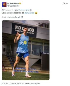 Barcelona vai às redes e alfineta Real Madrid • Divulgação/Barcelona
