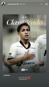 Story de Gabriel Veneno, joia do Atlético • Reprodução / Instagram / Gabriel Veneno