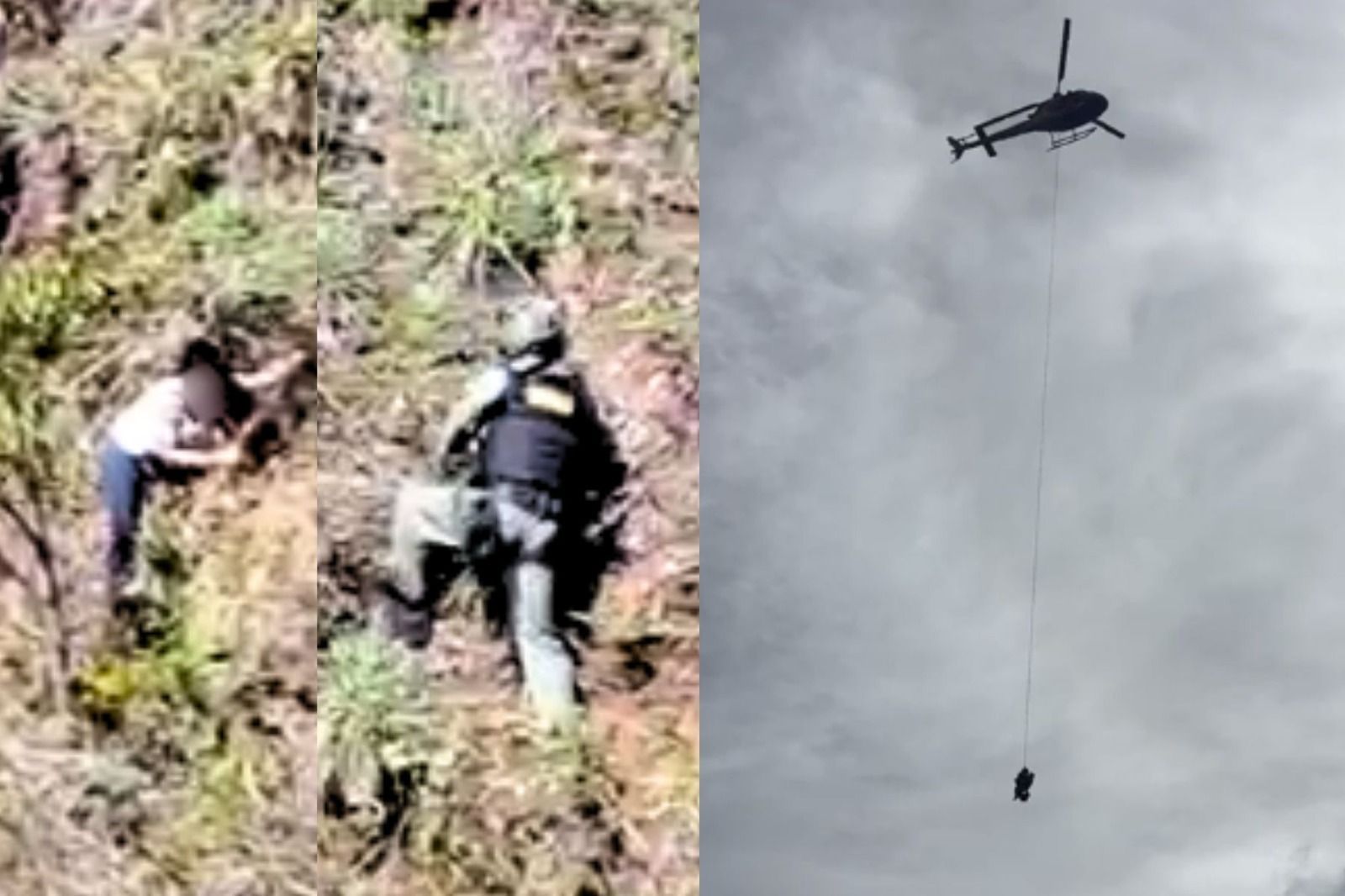 Mulher que teria sido sequestrada por ex é resgatada de penhasco na Serra do Rola-Moça