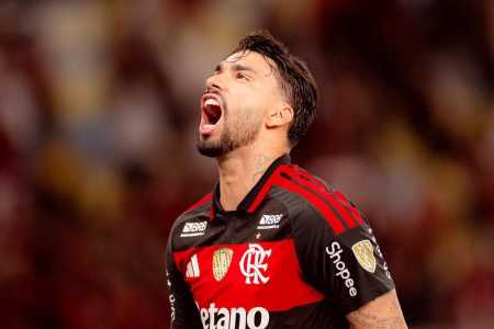 Lucas Paquetá vibra com gol pelo Flamengo no Maracanã
