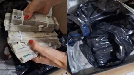 Dinheiro estava em sacos de lixo encontrados pela PF