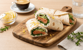 Wrap de Salmão Defumado