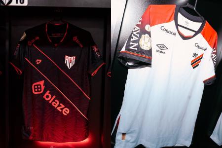 Camisas de Atlético-GO e Athletico-PR para o duelo da Copa do Brasil