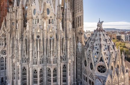 Basílica da Sagrada Família, em Barcelona, na Espanha