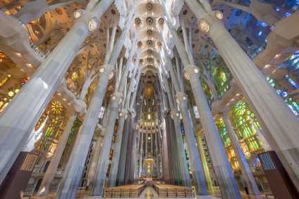 Basílica da Sagrada Família, em Barcelona, na Espanha