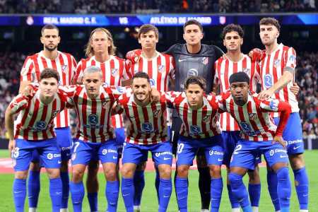 Elenco perfilado do Atlético de Madrid