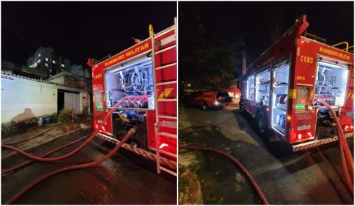 Incêndio foi controlado durante a madrugada