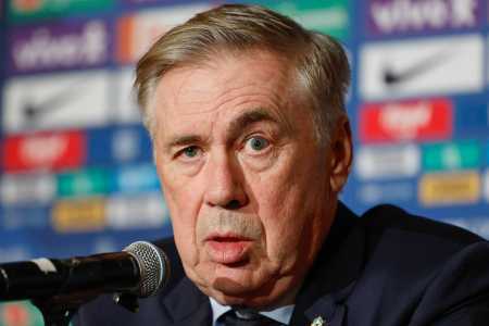 Carlo Ancelotti em entrevista coletiva como técnico da Seleção Brasileira