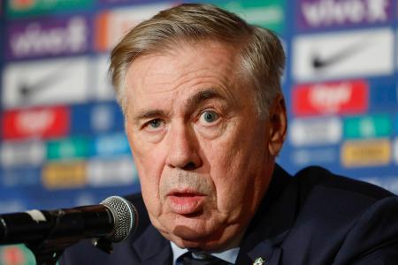 Carlo Ancelotti em entrevista coletiva como técnico da Seleção Brasileira