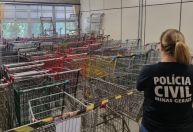 Operação apreende 120 carrinhos de supermercados furtados em Belo Horizonte
