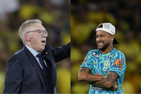 Carlo Ancelotti e Neymar