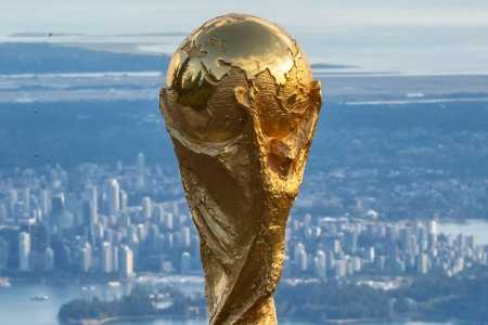 Troféu da Copa do Mundo em Vancouver, no Canadá
