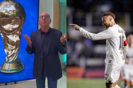 Galvão Bueno e Neymar Jr