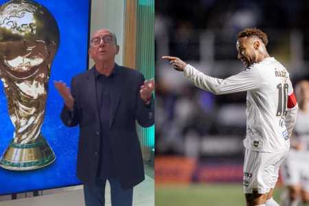 Galvão Bueno e Neymar Jr