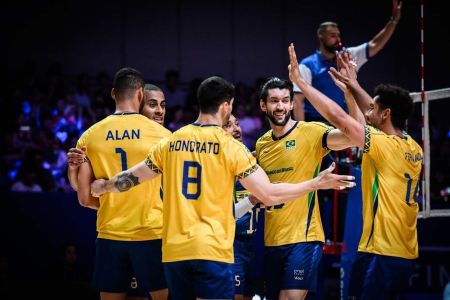 Seleção Brasileira de vôlei masculina • Divulgação/Volleyball World