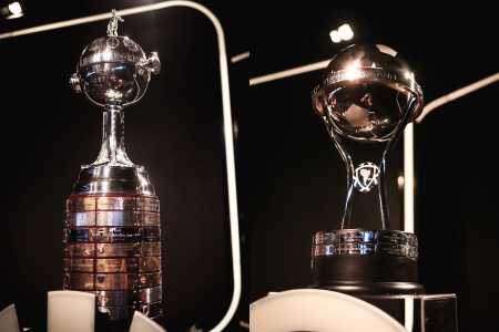 Troféus das copas Libertadores e Sul-Americana