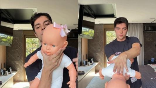 Lucas Bley ensina manobra de heimlich