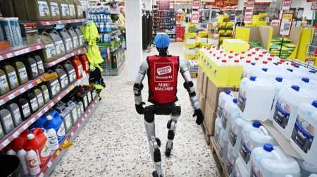 Robô Schotti em loja na Alemanha