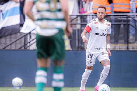 Neymar em Santos 0 x 3 Coritiba, pelo Brasileirão 2026 • Raul Baretta/Santos