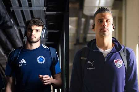 Otávio, goleiro do Cruzeiro, e Fábio, goleiro do Fluminense