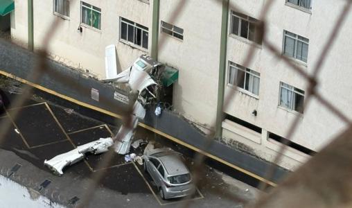 Avião caiu nesta manhã em BH
