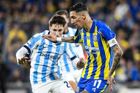 Di Maria em ação pelo Rosario contra o Racing