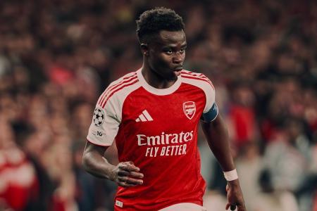 Saka, um dos principais destaques do Arsenal