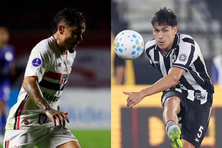 Artur e Ferraresi em ação por São Paulo e Botafogo na temporada 2026