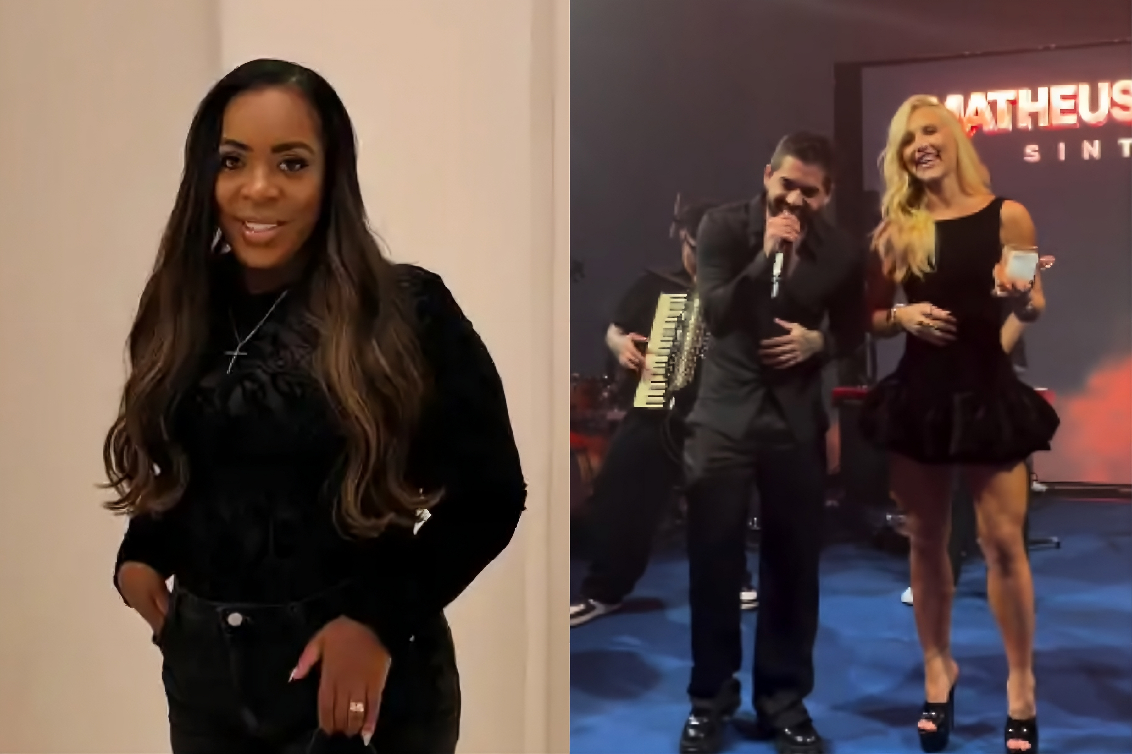 Mãe de Vini Jr reage a fotos de Virginia e Zé Felipe juntos em festa
