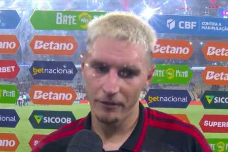 Guillermo Varela em entrevista após Flamengo 0 x 3 Palmeiras, pelo Brasileirão 2026