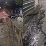 Esgoto vaza há cinco dias e obriga dono a fechar bar no Centro de BH