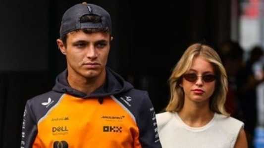 Lando Norris e Magui Corceiro • Reprodução