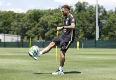 Neymar em atividade da Seleção Brasileira