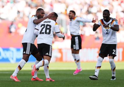 Undav comemora gol da Alemanha na Copa do Mundo