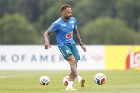 Neymar em treino com a Seleção Brasileira durante a Copa do Mundo 2026 • Rafael Ribeiro/CBF