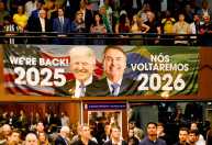 Mesmo sob risco de tarifaço, cores dos EUA são comuns em atos de Flávio Bolsonaro na Grande BH
