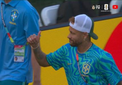 Neymar, em jogo da Seleção Brasileira