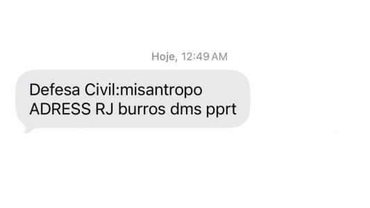 Alerta de misantropia enviado a celulares leva Defesa Civil a retirar sistema do ar
